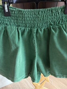 wild fable Green Smocked Waist Women's Shorts